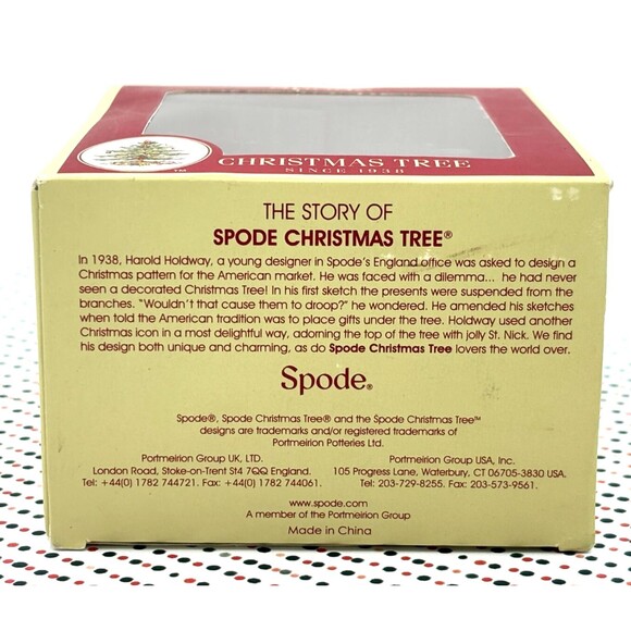 Spode Christmas Tree Soldier Ornament Porcelain w/ Shield Candy Cane NOS 2013 - Picture 5 of 9